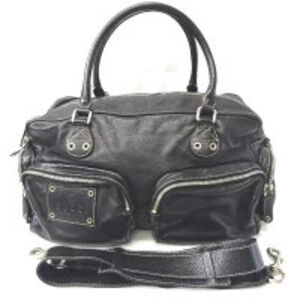 Gucci Boston Bag Travel Leather Black